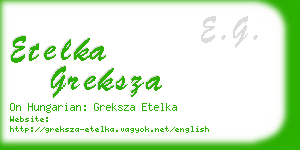 etelka greksza business card